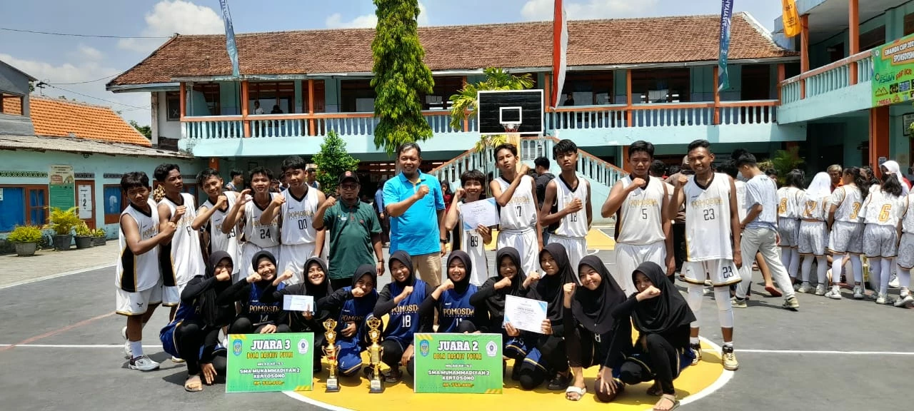 SMA Muhammadiyah 2 Kertosono Gelar Turnamen Bola Basket